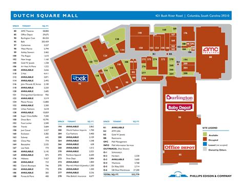 garden state plaza directory map.